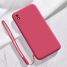 Funda Silicona Ultrafina Goma 360 Grados Carcasa YK1 para Xiaomi Redmi 9i Rojo