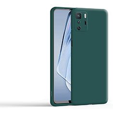 Funda Silicona Ultrafina Goma 360 Grados Carcasa YK1 para Xiaomi Redmi Note 10 Pro 5G Verde