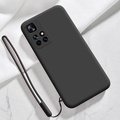 Funda Silicona Ultrafina Goma 360 Grados Carcasa YK1 para Xiaomi Redmi Note 11 4G (2021) Negro