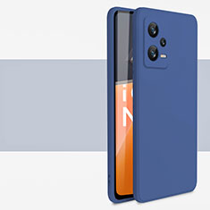 Funda Silicona Ultrafina Goma 360 Grados Carcasa YK1 para Xiaomi Redmi Note 12 5G Azul