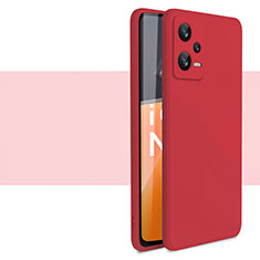 Funda Silicona Ultrafina Goma 360 Grados Carcasa YK1 para Xiaomi Redmi Note 12 Pro+ Plus 5G Rojo