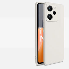 Funda Silicona Ultrafina Goma 360 Grados Carcasa YK1 para Xiaomi Redmi Note 12 Pro Speed 5G Blanco