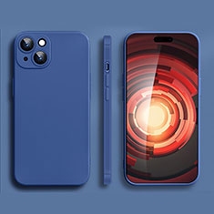 Funda Silicona Ultrafina Goma 360 Grados Carcasa YK2 para Apple iPhone 14 Azul