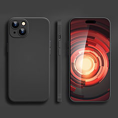 Funda Silicona Ultrafina Goma 360 Grados Carcasa YK2 para Apple iPhone 15 Plus Negro
