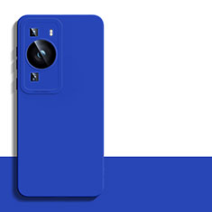 Funda Silicona Ultrafina Goma 360 Grados Carcasa YK2 para Huawei P60 Azul
