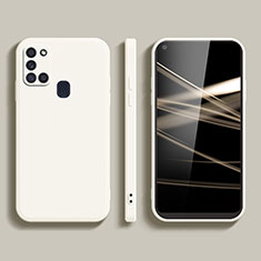 Funda Silicona Ultrafina Goma 360 Grados Carcasa YK2 para Samsung Galaxy A21s Blanco