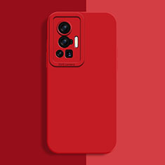 Funda Silicona Ultrafina Goma 360 Grados Carcasa YK2 para Vivo X70 Pro 5G Rojo