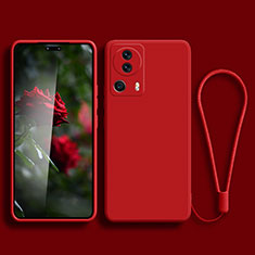 Funda Silicona Ultrafina Goma 360 Grados Carcasa YK2 para Xiaomi Mi 13 Lite 5G Rojo