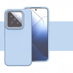 Funda Silicona Ultrafina Goma 360 Grados Carcasa YK2 para Xiaomi Mi 14 5G Azul Claro