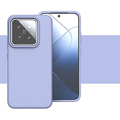 Funda Silicona Ultrafina Goma 360 Grados Carcasa YK2 para Xiaomi Mi 14 5G Purpura Claro