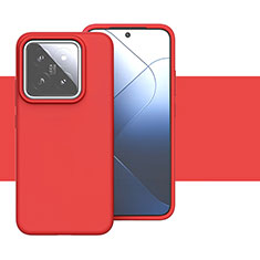 Funda Silicona Ultrafina Goma 360 Grados Carcasa YK2 para Xiaomi Mi 14 5G Rojo