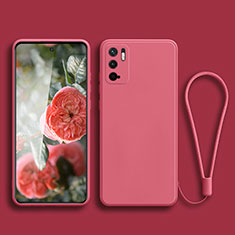 Funda Silicona Ultrafina Goma 360 Grados Carcasa YK2 para Xiaomi POCO M3 Pro 5G Rosa Roja