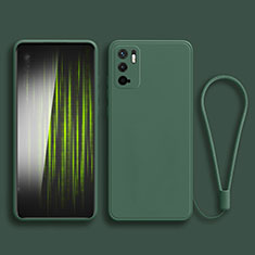 Funda Silicona Ultrafina Goma 360 Grados Carcasa YK2 para Xiaomi POCO M3 Pro 5G Verde Noche