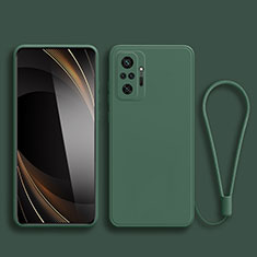 Funda Silicona Ultrafina Goma 360 Grados Carcasa YK2 para Xiaomi Poco M5S Verde Noche