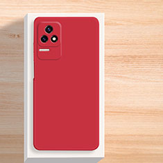 Funda Silicona Ultrafina Goma 360 Grados Carcasa YK2 para Xiaomi Redmi K40S 5G Rojo