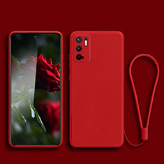 Funda Silicona Ultrafina Goma 360 Grados Carcasa YK2 para Xiaomi Redmi Note 10T 5G Rojo
