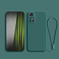 Funda Silicona Ultrafina Goma 360 Grados Carcasa YK2 para Xiaomi Redmi Note 11S 5G Verde Noche