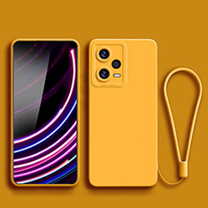 Funda Silicona Ultrafina Goma 360 Grados Carcasa YK2 para Xiaomi Redmi Note 12 Pro+ Plus 5G Amarillo