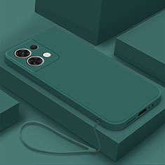Funda Silicona Ultrafina Goma 360 Grados Carcasa YK2 para Xiaomi Redmi Note 13 5G Verde Noche
