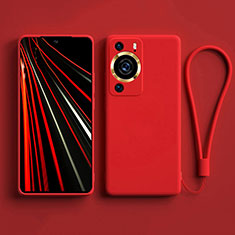 Funda Silicona Ultrafina Goma 360 Grados Carcasa YK3 para Huawei P60 Pro Rojo