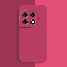 Funda Silicona Ultrafina Goma 360 Grados Carcasa YK3 para OnePlus 11R 5G Rosa Roja