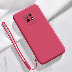 Funda Silicona Ultrafina Goma 360 Grados Carcasa YK3 para Xiaomi Redmi 10X 5G Rojo