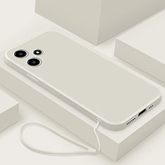 Funda Silicona Ultrafina Goma 360 Grados Carcasa YK3 para Xiaomi Redmi 12 5G Blanco