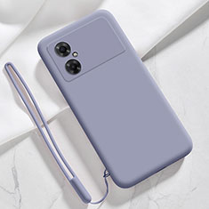 Funda Silicona Ultrafina Goma 360 Grados Carcasa YK3 para Xiaomi Redmi Note 11R 5G Gris Lavanda