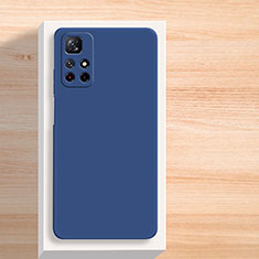 Funda Silicona Ultrafina Goma 360 Grados Carcasa YK3 para Xiaomi Redmi Note 11S 5G Azul