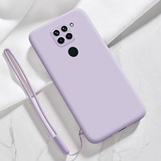 Funda Silicona Ultrafina Goma 360 Grados Carcasa YK3 para Xiaomi Redmi Note 9 Purpura Claro