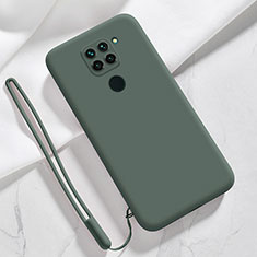 Funda Silicona Ultrafina Goma 360 Grados Carcasa YK3 para Xiaomi Redmi Note 9 Verde Noche