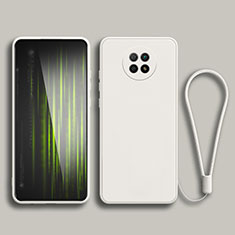 Funda Silicona Ultrafina Goma 360 Grados Carcasa YK3 para Xiaomi Redmi Note 9T 5G Blanco