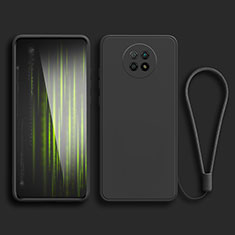 Funda Silicona Ultrafina Goma 360 Grados Carcasa YK3 para Xiaomi Redmi Note 9T 5G Negro