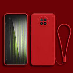 Funda Silicona Ultrafina Goma 360 Grados Carcasa YK3 para Xiaomi Redmi Note 9T 5G Rojo