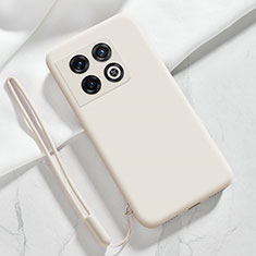 Funda Silicona Ultrafina Goma 360 Grados Carcasa YK4 para OnePlus 10 Pro 5G Blanco