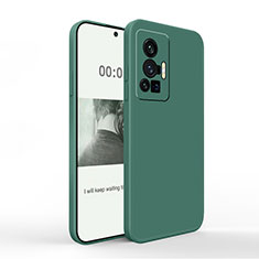 Funda Silicona Ultrafina Goma 360 Grados Carcasa YK4 para Vivo X70 Pro 5G Verde Noche