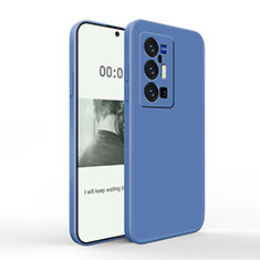 Funda Silicona Ultrafina Goma 360 Grados Carcasa YK4 para Vivo X70 Pro+ Plus 5G Azul