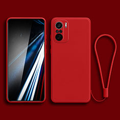 Funda Silicona Ultrafina Goma 360 Grados Carcasa YK4 para Xiaomi Mi 11X 5G Rojo