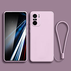 Funda Silicona Ultrafina Goma 360 Grados Carcasa YK4 para Xiaomi Mi 11X Pro 5G Purpura Claro