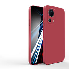 Funda Silicona Ultrafina Goma 360 Grados Carcasa YK4 para Xiaomi Mi 13 Lite 5G Rojo