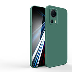 Funda Silicona Ultrafina Goma 360 Grados Carcasa YK4 para Xiaomi Mi 13 Lite 5G Verde Noche