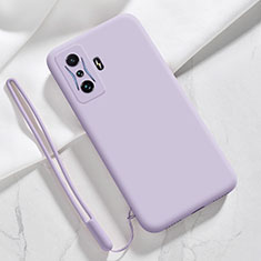 Funda Silicona Ultrafina Goma 360 Grados Carcasa YK4 para Xiaomi Poco F4 GT 5G Purpura Claro