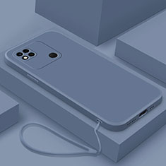 Funda Silicona Ultrafina Goma 360 Grados Carcasa YK4 para Xiaomi Redmi 10A 4G Gris Lavanda