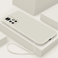 Funda Silicona Ultrafina Goma 360 Grados Carcasa YK4 para Xiaomi Redmi Note 11 5G Blanco