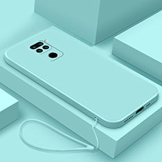 Funda Silicona Ultrafina Goma 360 Grados Carcasa YK4 para Xiaomi Redmi Note 9 Azul Claro