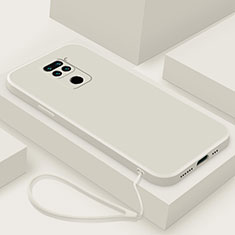 Funda Silicona Ultrafina Goma 360 Grados Carcasa YK4 para Xiaomi Redmi Note 9 Blanco