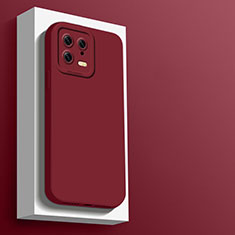 Funda Silicona Ultrafina Goma 360 Grados Carcasa YK5 para Xiaomi Mi 13 5G Rojo