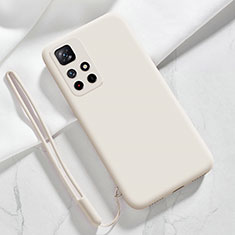 Funda Silicona Ultrafina Goma 360 Grados Carcasa YK5 para Xiaomi Redmi Note 11 5G Blanco