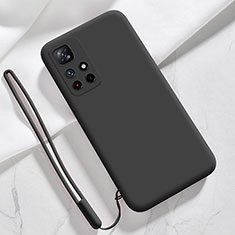 Funda Silicona Ultrafina Goma 360 Grados Carcasa YK5 para Xiaomi Redmi Note 11T 5G Negro