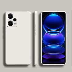 Funda Silicona Ultrafina Goma 360 Grados Carcasa YK5 para Xiaomi Redmi Note 12 Pro+ Plus 5G Blanco